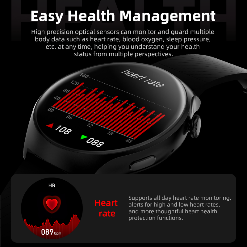 Смарт-годинник Howear Watch 4 Pro Amoled+IP67 Silver (HowearW4Silver)