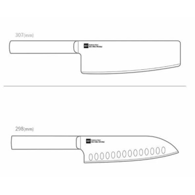 Набір ножів з 2 предметів Xiaomi HuoHou Heat Knife Set Black 2 pcs (HU0015)