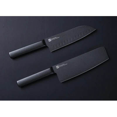 Набір ножів з 2 предметів Xiaomi HuoHou Heat Knife Set Black 2 pcs (HU0015)