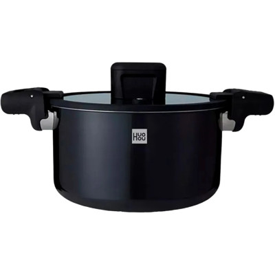 Кастрюля-cкороварка Xiaomi HuoHou Stainless Steel Enamel Micro Pressure Cooker (Black) (HU0159)