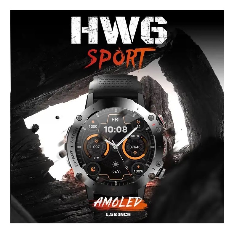 Смарт-годинник HW6 Sport Amoled+IP67 Grey (HW6SportGrey)