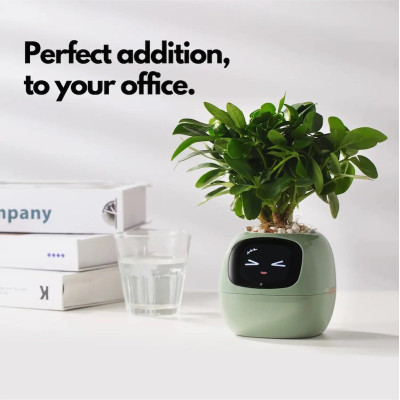 Інтерактивний розумний горщик для рослин Ivy Smart Planter Tuya AI, White (ISPTAW)