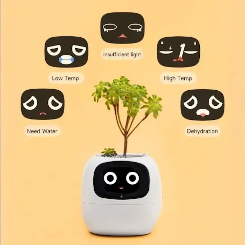 Інтерактивний розумний горщик для рослин Ivy Smart Planter Tuya AI, White (ISPTAW)