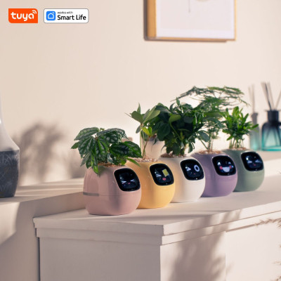Інтерактивний розумний горщик для рослин Ivy Smart Planter Tuya AI, Yellow (ISPTAY) Інтерактивний розумний горщик для рослин Ivy Smart Planter Tuya AI, Yellow (ISPTAY)
