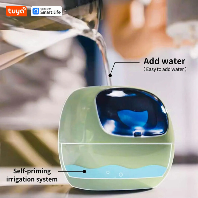 Інтерактивний розумний горщик для рослин Ivy Smart Planter Tuya AI, Yellow (ISPTAY)