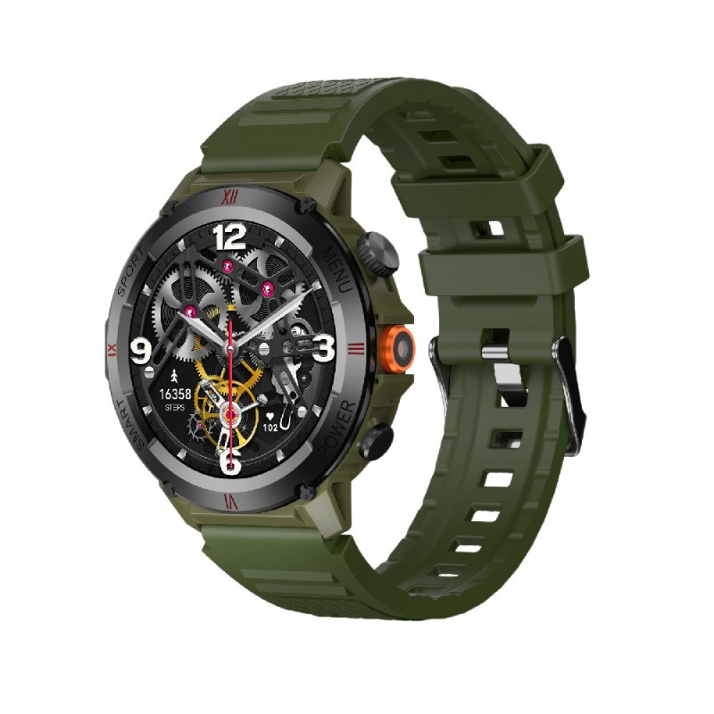 Смарт-годинник IWO X22 38mm. 330 mAh, IP68 Army Green (IWOX22AG)