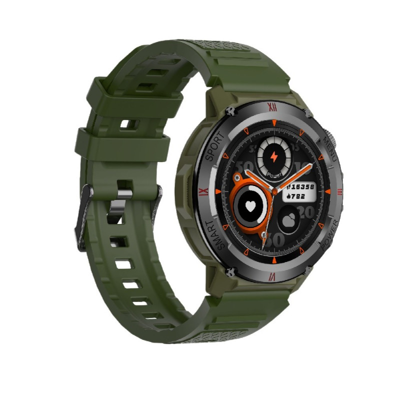 Смарт-годинник IWO X22 38mm. 330 mAh, IP68 Army Green (IWOX22AG)