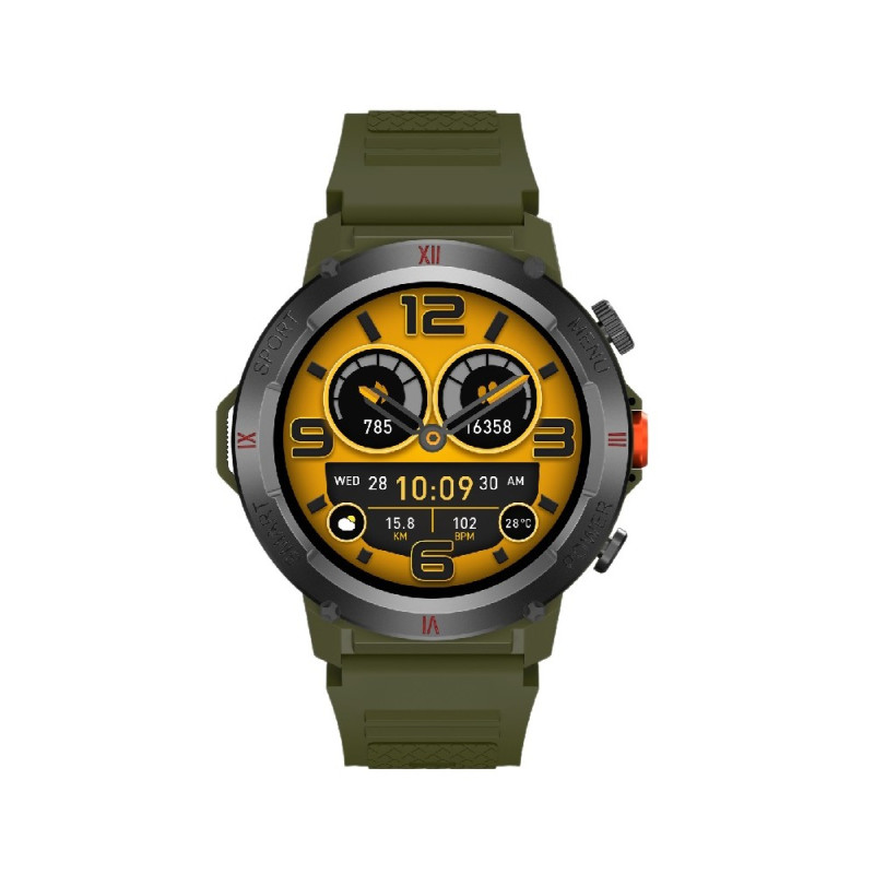 Смарт-годинник IWO X22 38mm. 330 mAh, IP68 Army Green (IWOX22AG)