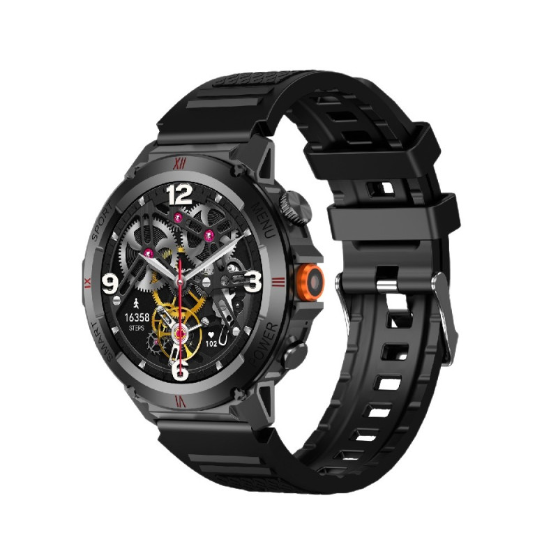 Смарт-годинник IWO X22 1.46". 330 mAh, IP68 Black (IWOX22SGR)