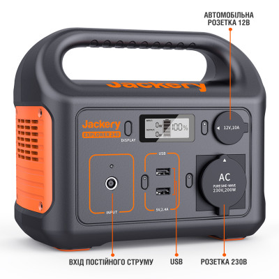 Портативна зарядна станція Jackery Explorer 240 EU (Jackery Explorer 240EU) Портативна зарядна станція Jackery Explorer 240 EU (Jackery Explorer 240EU)