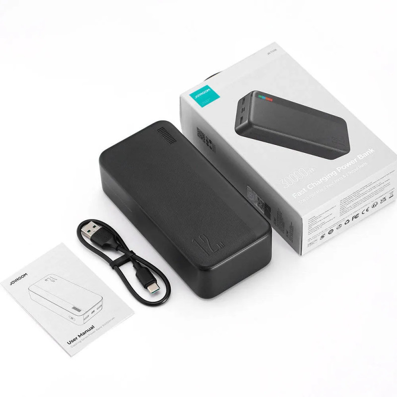Зовнішній акумулятор Joyroom JR-T018 30000mAh Black (JR-T018 Black)
