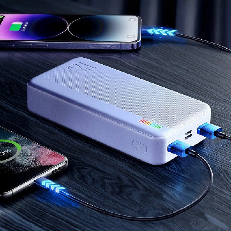 Зовнішній акумулятор Joyroom JR-T018 30000mAh White (JR-T018 White)