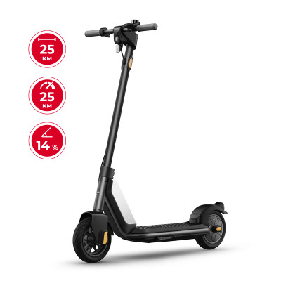 Електросамокат NIU KQi1 Sport Black 9", 250(450)W, 5.1Ah, 25km, 25km/h, 14%, App, 14,6 kg (K12342B1E11)
