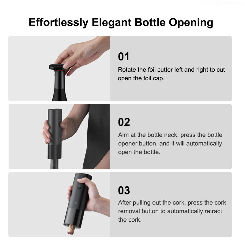 Штопор Xiaomi Mijia Electric Red Wine Bottle Opener (KGJ001T)
