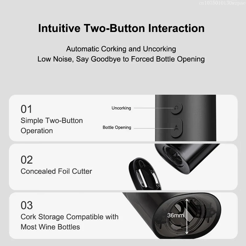 Штопор Xiaomi Mijia Electric Red Wine Bottle Opener (KGJ001T)