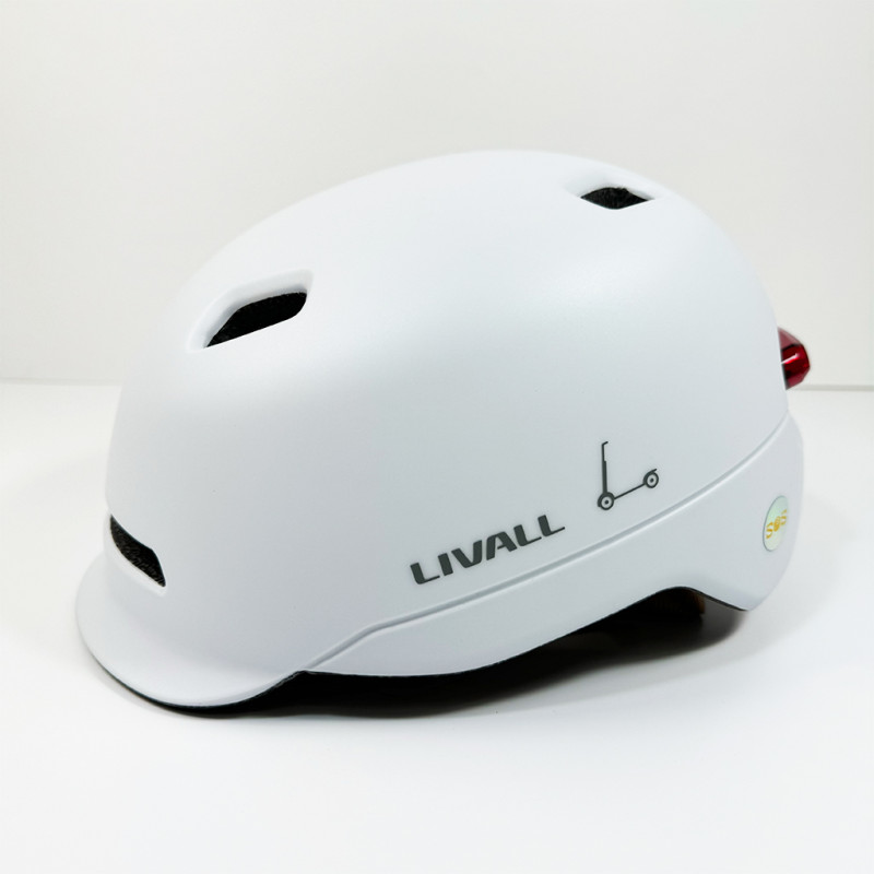 Захисний шолом Livall C20 (M) White (54-58см), сигнал стопів (LIV-000C20-4242)