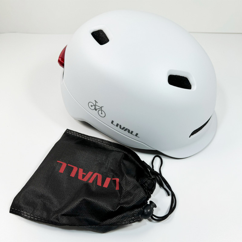 Захисний шолом Livall C20 (M) White (54-58см), сигнал стопів (LIV-000C20-4242)