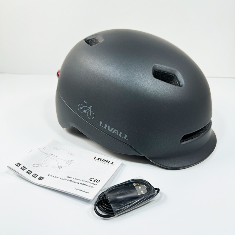 Захисний шолом Livall C20 (M) Midnight Black (54-58см), сигнал стопів (LIV-000C20-5242)