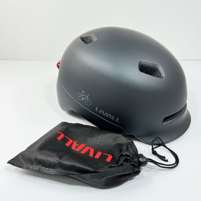 Захисний шолом Livall C20 (L) Midnight Black (57-61см), сигнал стопів (LIV-000C20-5342)