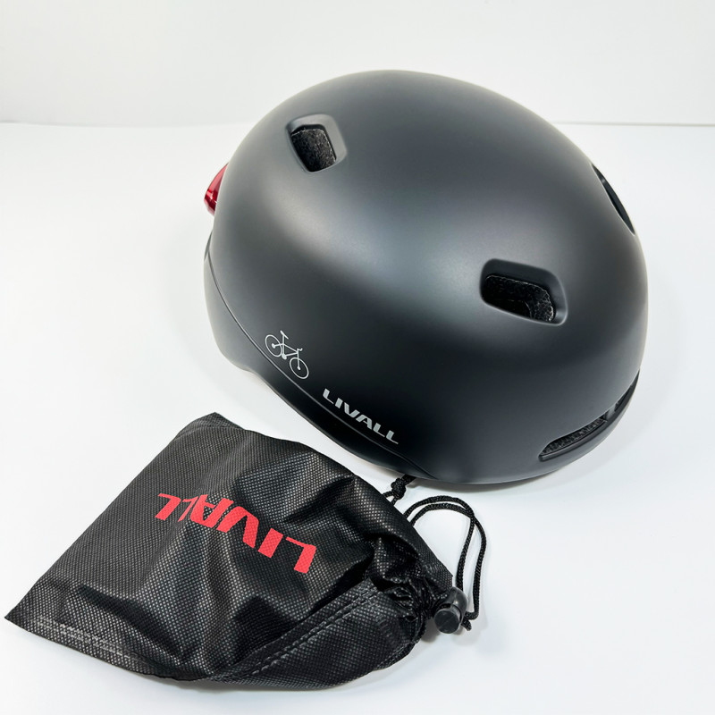 Захисний шолом Livall C21 (L) Midnight Black (57-61см), сигнал стопів (LIV-000C21-5341)