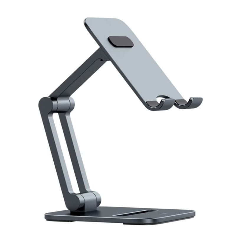 Тримач для мобiльного Baseus Desktop Biaxial Foldable Metal Stand (for Phones) Grey (LUSZ000013)