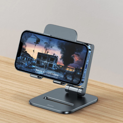 Тримач для мобiльного Baseus Desktop Biaxial Foldable Metal Stand (for Phones) Grey (LUSZ000013) Тримач для мобiльного Baseus Desktop Biaxial Foldable Metal Stand (for Phones) Grey (LUSZ000013)