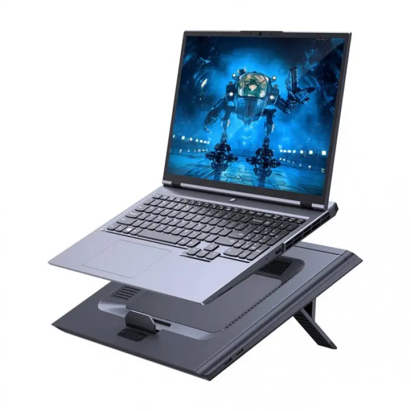 Підставка Baseus ThermoCool Heat-Dissipating Laptop Stand (Turbo Fan Version) Gray (LUWK000013)
