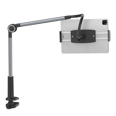 Тримач для мобiльного Baseus Otaku life rotary adjustment lazy holder Pro（Applicable for phone/ ipad) gray (LUZQ000013)