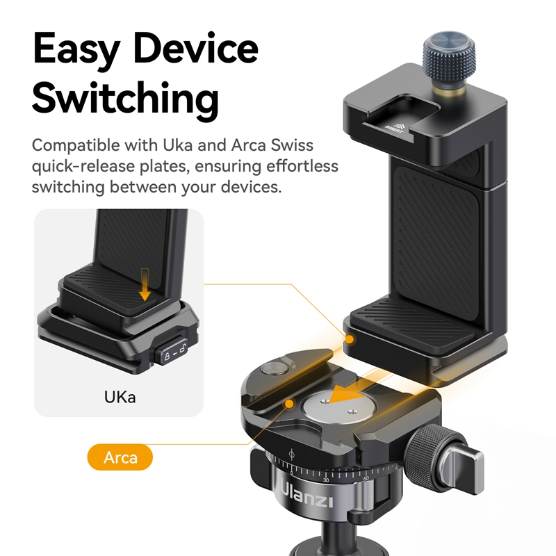 Тримач для телефону Ulanzi MA33 Phone Holder Black (M022)