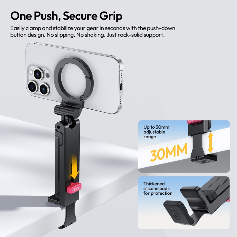 Тримач-штатив для телефону Ulanzi MA88 MagLock Phone Holder Mount Black (M065)