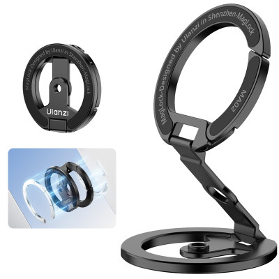 Тримач Ulanzi MA02 MagLock Dual Magnetic Phone Stand(Black) (M067) Тримач Ulanzi MA02 MagLock Dual Magnetic Phone Stand(Black) (M067)