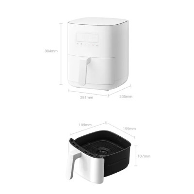 Мультипіч (аерофритюрниця) Xiaomi Mijia Smart Air Fryer 4L White (Китайська вилка) (MAF03)