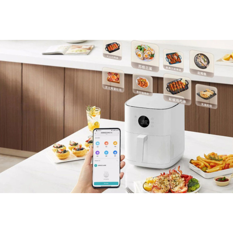 Мультипіч (аерофритюрниця) Mijia Smart Air Fryer 4,5L + (перехідник на EU розетку) (MAF06)