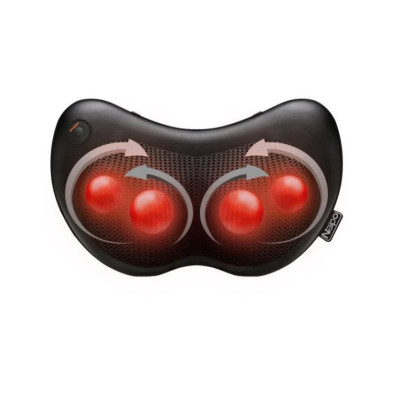 Масажер NAIPO MGP-129A Shiatsu Pillow Massager with Heat for Back and Neck Black (MGP-129A)