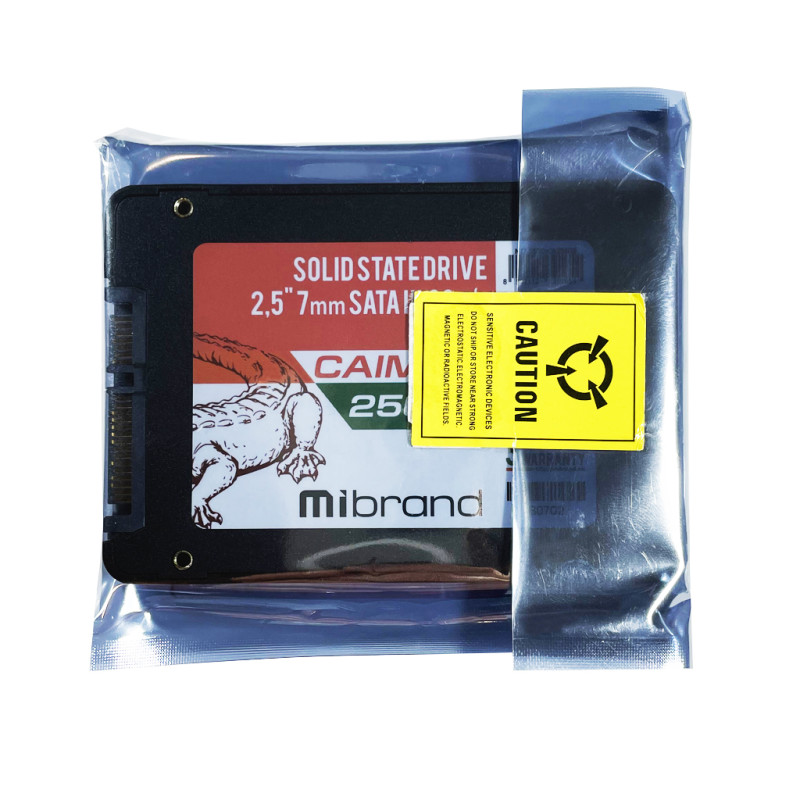 Накопичувач SSD Mibrand Caiman 256GB 2.5" 7mm SATAIII Bulk (MI2.5SSD/CA256GB)