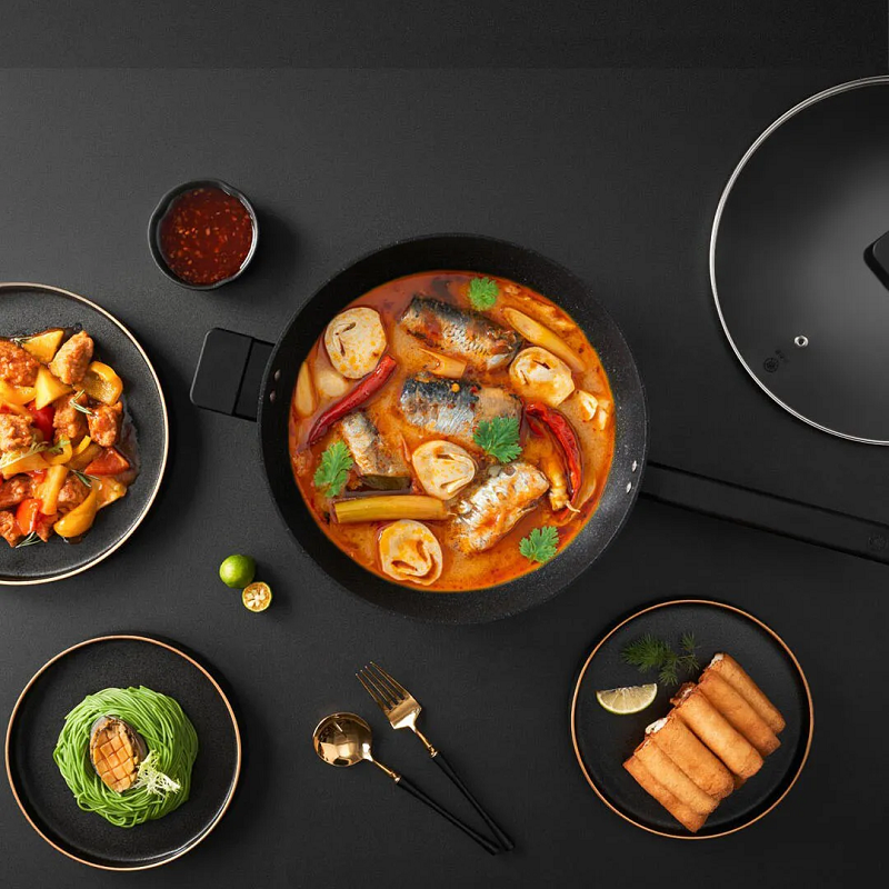 Антипригарна сковорода Xiaomi ZHIWUZHU cooking non-stick wok Mijia custom (MJCG0130)