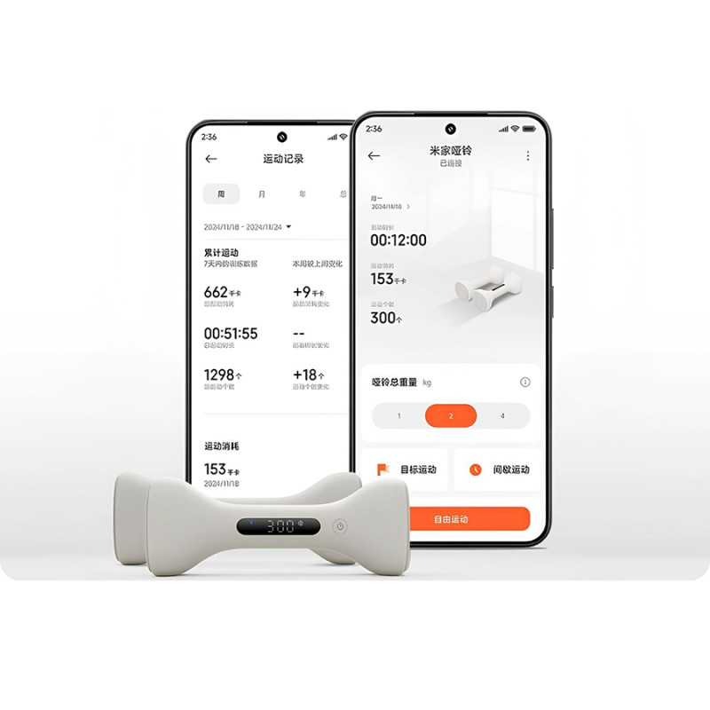 Розумні гантелі Xiaomi Mijia Intelligent Dumbbell Light Green (MJYL01YMG)