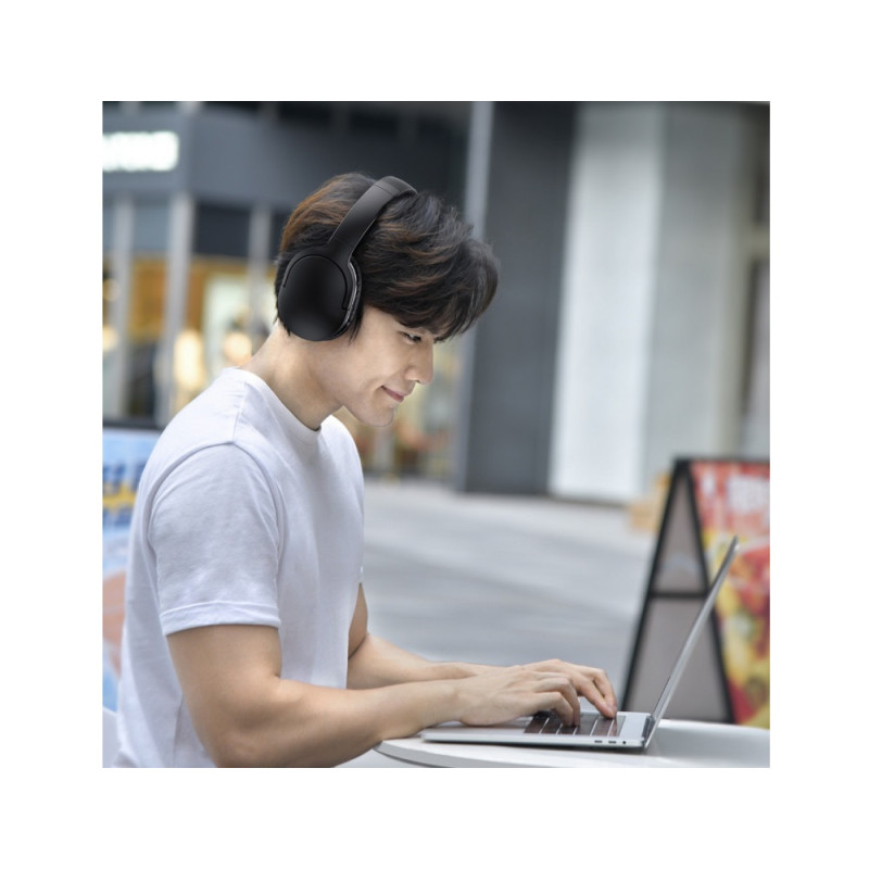 Бездротові накладні навушники Baseus Encok Wireless headphone D02 Pro Black (2022 Edition) (NGTD010301)