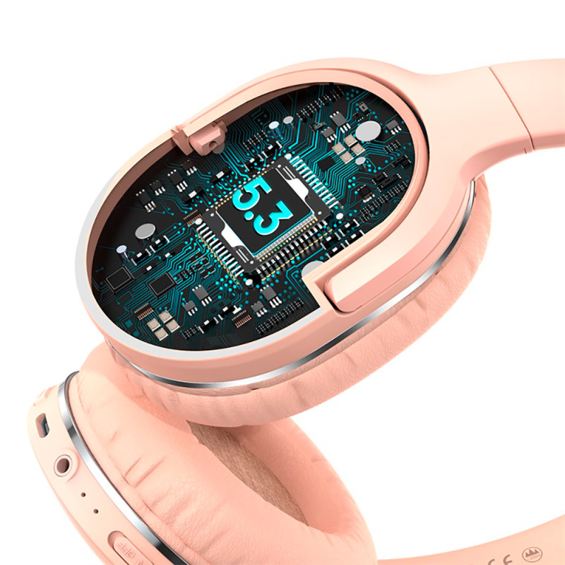 Бездротові накладні навушники Baseus Encok Wireless headphone D02 Pro Pink (NGTD010304)