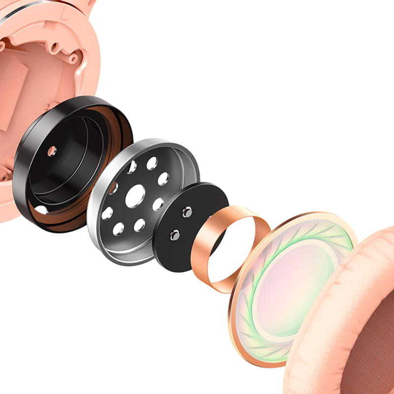 Бездротові накладні навушники Baseus Encok Wireless headphone D02 Pro Pink (NGTD010304)