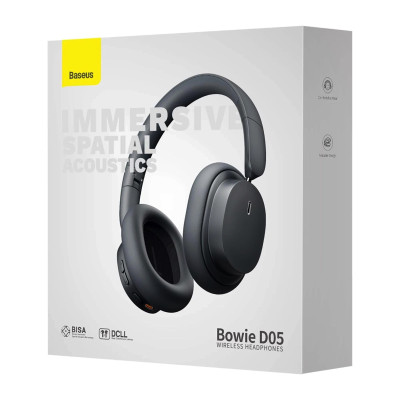 Бездротові накладні навушники Baseus Bowie D05 Wireless Headphones Grey (NGTD020213) Бездротові накладні навушники Baseus Bowie D05 Wireless Headphones Grey (NGTD020213)