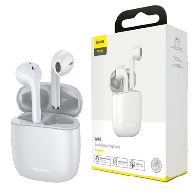 Бездротові навушники Baseus Encok True Wireless Earphones W04 White (NGTW030102)