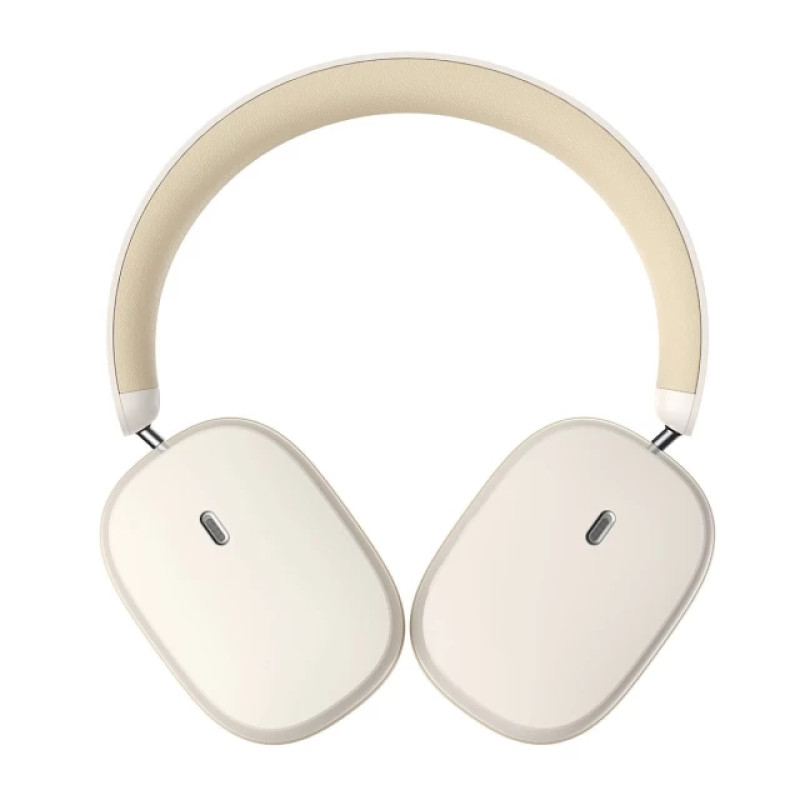 Бездротові накладні навушники Baseus Bowie H1 Noise-Cancelling Wireless Headphones Rice White (NGTW230002)