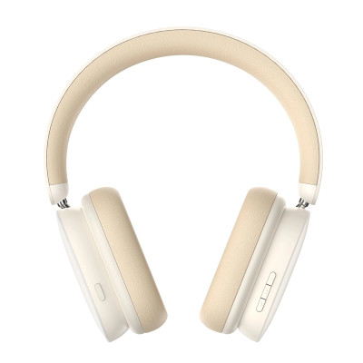 Бездротові накладні навушники Baseus Bowie H1 Noise-Cancellation Wireless Headphones Creamy-White (NGTW230202)