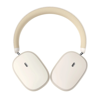 Бездротові накладні навушники Baseus Bowie H1 Noise-Cancellation Wireless Headphones Creamy-White (NGTW230202)