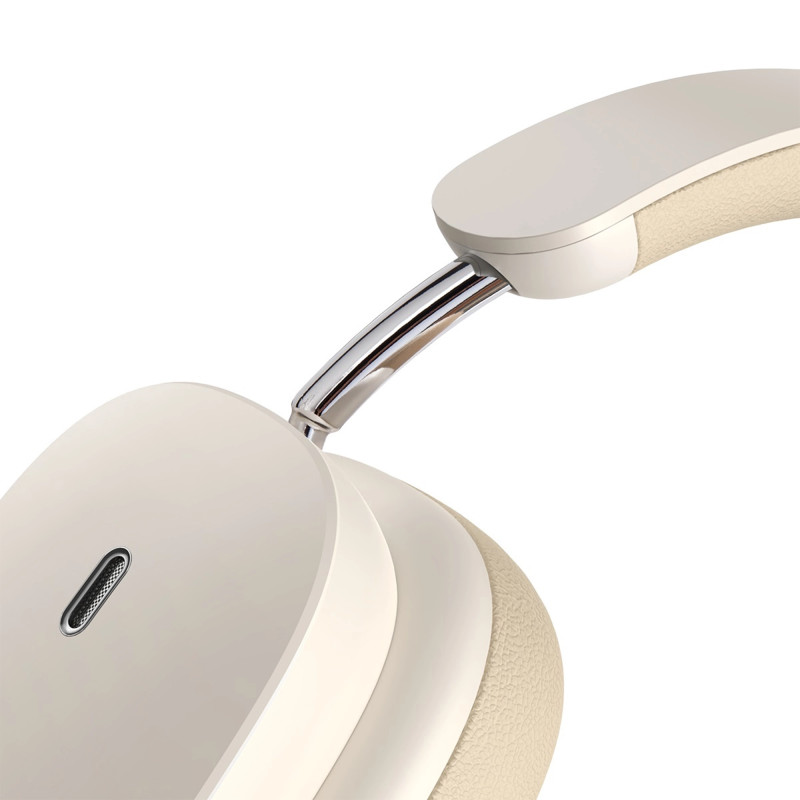 Бездротові накладні навушники Baseus Bowie H1 Noise-Cancellation Wireless Headphones Creamy-White (NGTW230202)