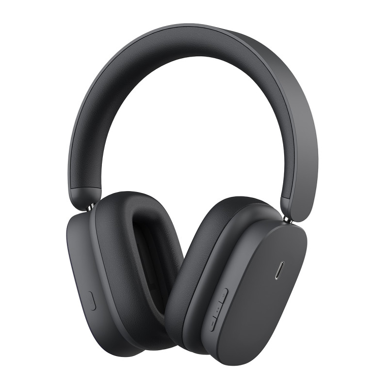 Бездротові накладні навушники Baseus Bowie H1 Noise-Cancellation Wireless Headphones Grey (NGTW230213)