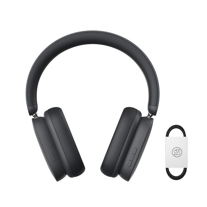 Бездротові накладні навушники Baseus Bowie H1 Noise-Cancellation Wireless Headphones Grey (NGTW230213)