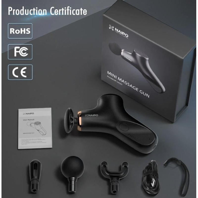 Перкусійний масажер NAIPO NP-MG01 new MINI Massage Gun (NP-MG01)