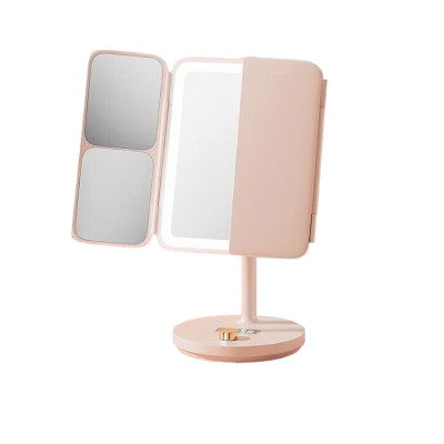Дзеркало для макіяжу Xiaomi JordanLED table folding cosmetic mirror Pink (NV536)